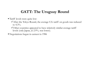 GATT Uruguay Round & Economic Integration