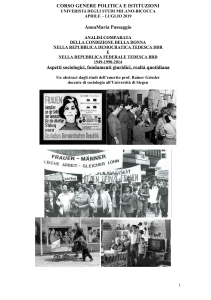 Condizione della Donna in DDR e BRD: Analisi Comparata