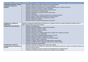 MATRICE DELLE COMPETENZE TRASVERSALI