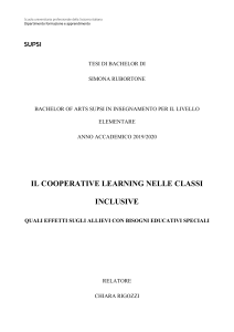 Rubortone, Simona relazione tirocinio