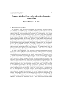 Supercritical Mixing & Combustion in Rocket Propulsion