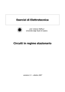 Esercizi Elettrotecnica: Circuiti in Regime Stazionario
