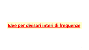 Divisori di Frequenza: Idee e Tecniche