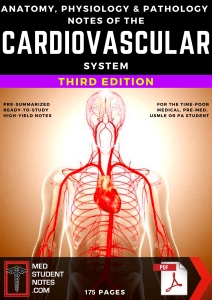 Cardiovascular System Anatomy, Physiology & Pathology Notes