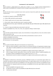 Esercitazione di Probabilità e Statistica