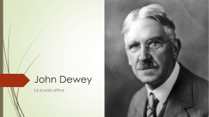John Dewey: La Scuola Attiva - Pedagogia