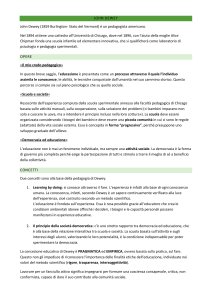 John Dewey: Pedagogia, Democrazia ed Educazione