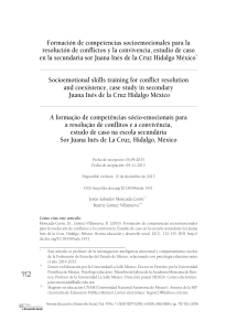 Habilidades Socioemocionales y Resolución de Conflictos en México