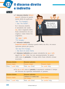 PEARSON - RISORSE INGLESE SSPG discorso diretto e indiretto