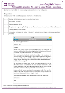 Email Writing Practice: Exercises for Teens
