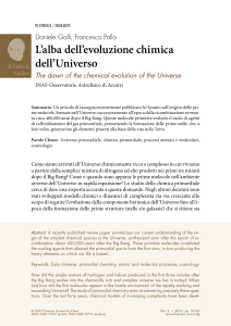 Evoluzione Chimica dell'Universo Primordiale: Recensione