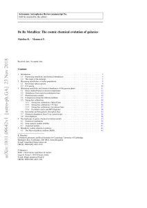 Cosmic Chemical Evolution of Galaxies: Metallicity & Abundances