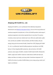 Zhejiang UN Forklift Co., Ltd.