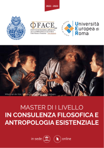 Master Consulenza Filosofica e Antropologia Esistenziale