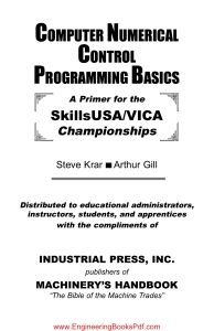 CNC Programming Basics: A SkillsUSA/VICA Primer