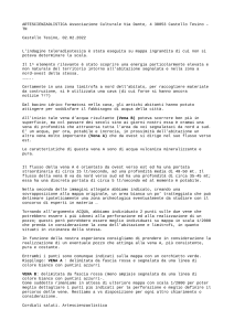 Esempio relazione INDAGINE RADIESTESICA  PDF