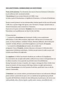 Decadentismo, Simbolismo, Estetismo