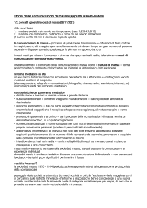 Comunicazioni di Massa: Appunti di Lezione