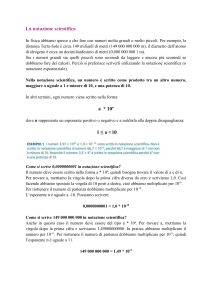 Notazione scientifica: spiegazione ed esempi