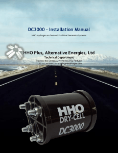 DC3000 HHO System Installation Manual