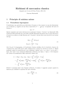 Richiami di Meccanica Classica: Appunti di Fisica Teorica