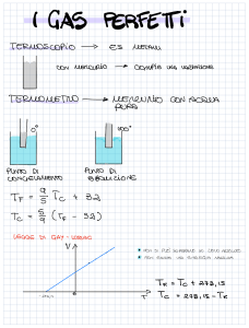 Gas Perfetti: Appunti di Termodinamica