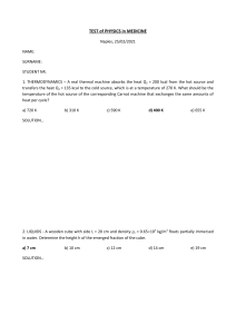 Physics in Medicine Test - Naples 2021