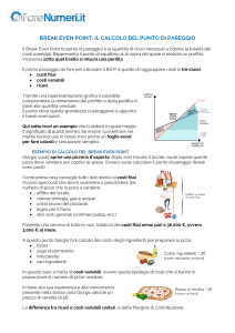 Break Even Point: Guida al Calcolo del Punto di Pareggio
