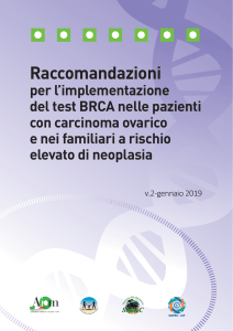 22 2019 Raccomandazioni BRCA Ovaio