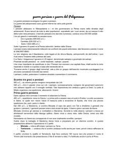 Guerre Persiane e del Peloponneso: Appunti di Storia