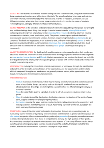 Marketing Essentials: Definitions & Strategies