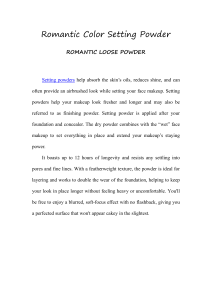 Romantic Color Setting  LOOSE Powde