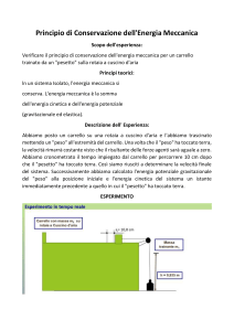 Conservazione Energia Meccanica: Esperimento Fisica