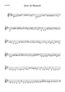 Inno di Mameli: Partitura per Tromba