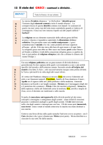 12 le divinità dei GRECI