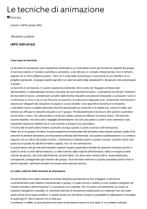 Tecniche di Animazione: Guida all'Animazione di Gruppo
