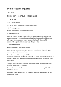Appunti di Linguistica: Semantica, Pragmatica e Sociolinguistica