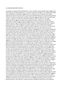 Insegnamento della Filosofia: Concezioni Oggettivistiche e Soggettivistiche